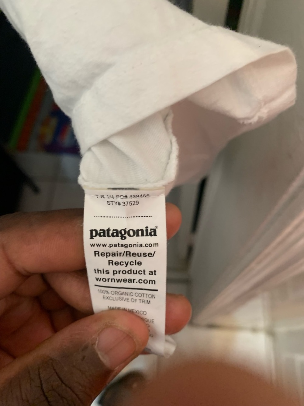 Patagonia White Organic Cotton T-Shirt With Interior Print